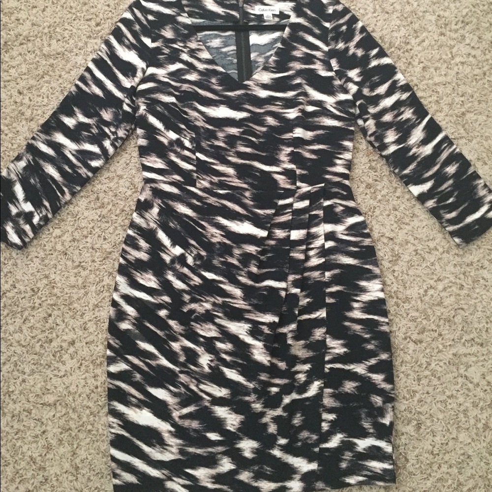 Calvin Klein Abstract Print Dress
